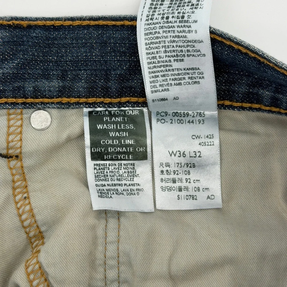 Levi's 559 Relaxed Straight Jeans Mens 36x32 Blue Medium Wash Denim Utility Work